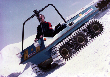 Trapanelle sur la neige